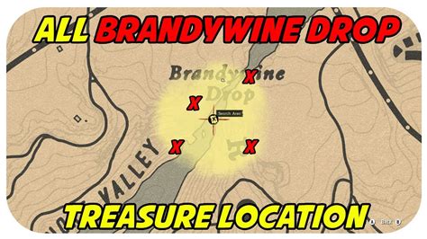 According to the map it&39;s located somewhere around the waterfall but still no luck after 30 min of searching. . Brandywine drop treasure locations
